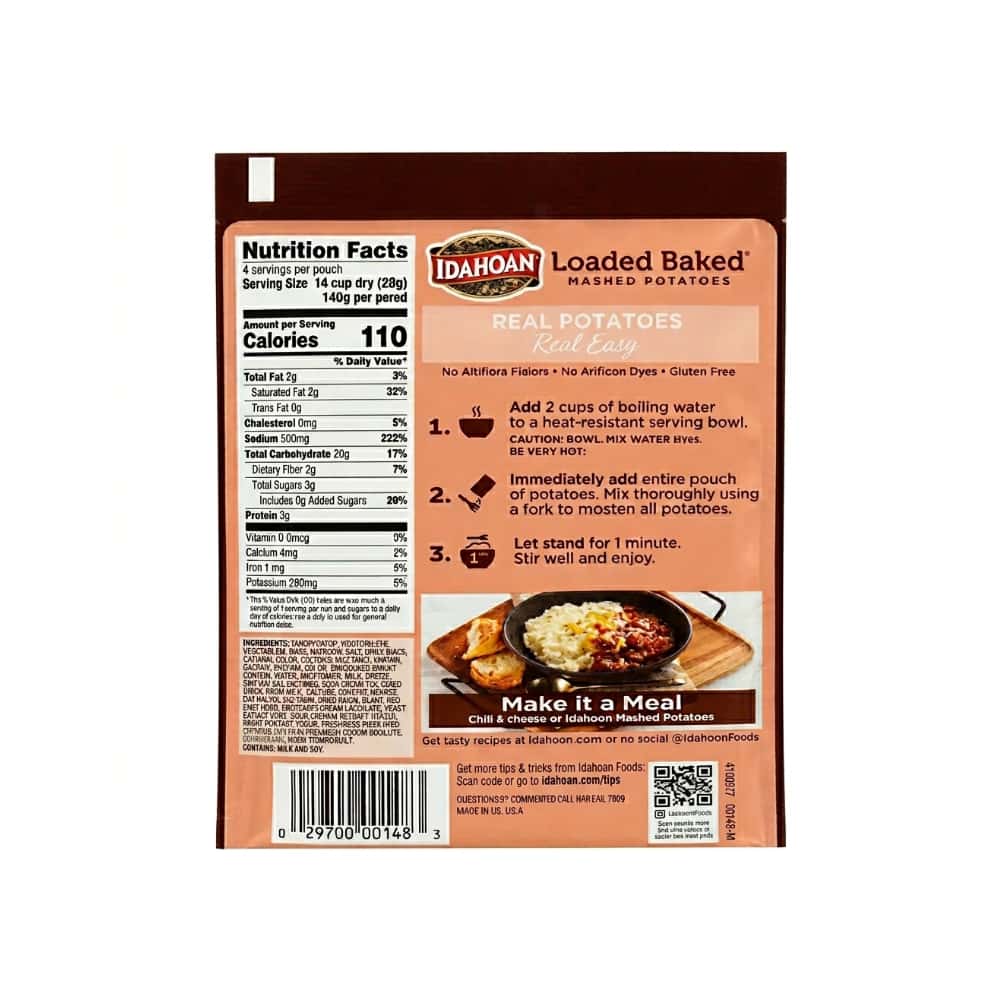Puré de papas sabor papa asada Idahoan (113.4 g / 4 oz) - Miniatura 3
