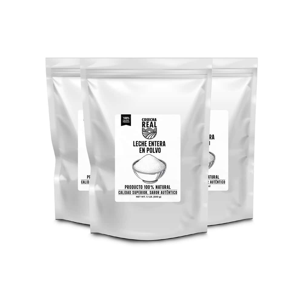Leche entera en polvo Cosecha Real (3 x 500 g / 1.1 lb) - Miniatura 1