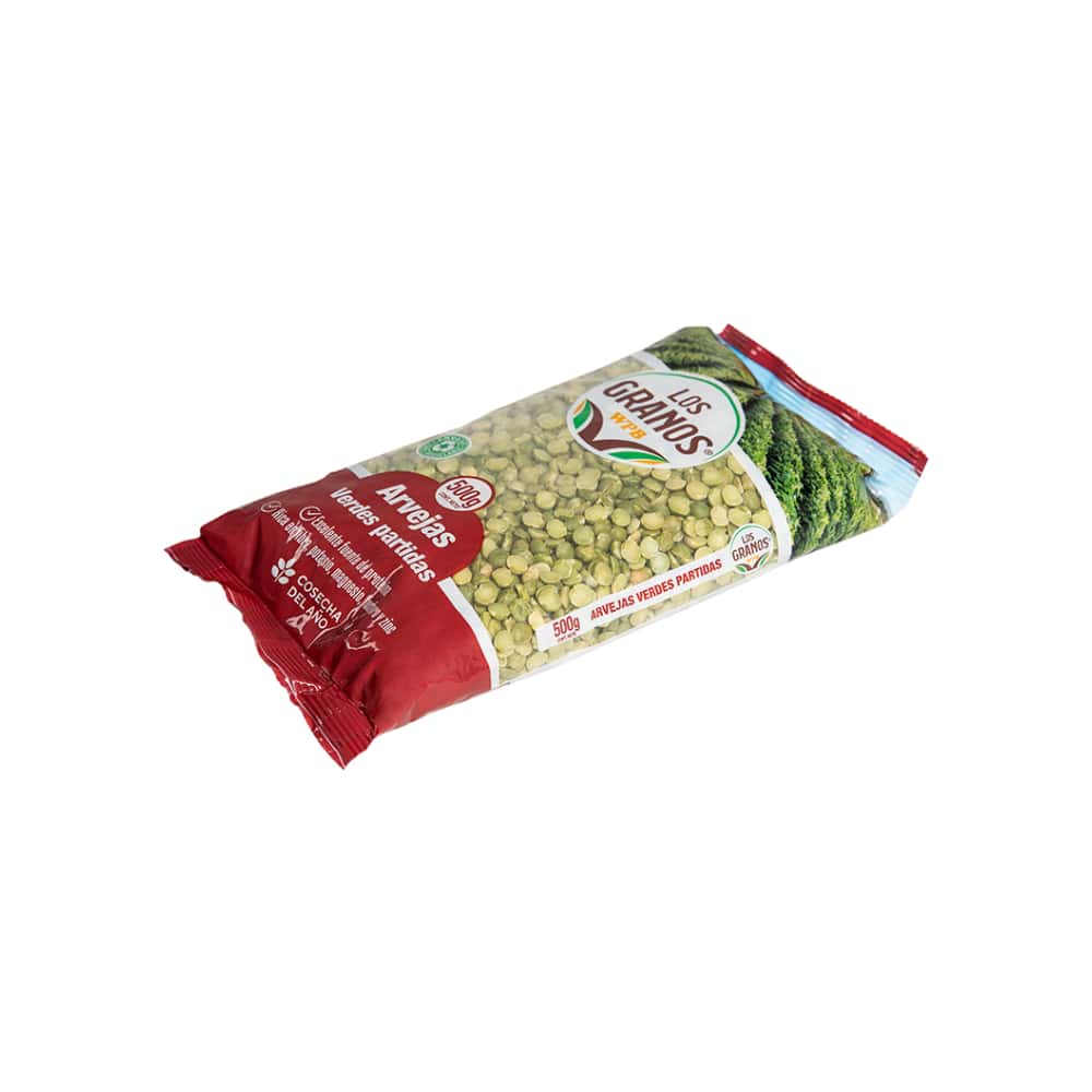 Arvejas verdes partidas - chícharos - Los Granos (500 g / 1.1 lb) - Miniatura 4