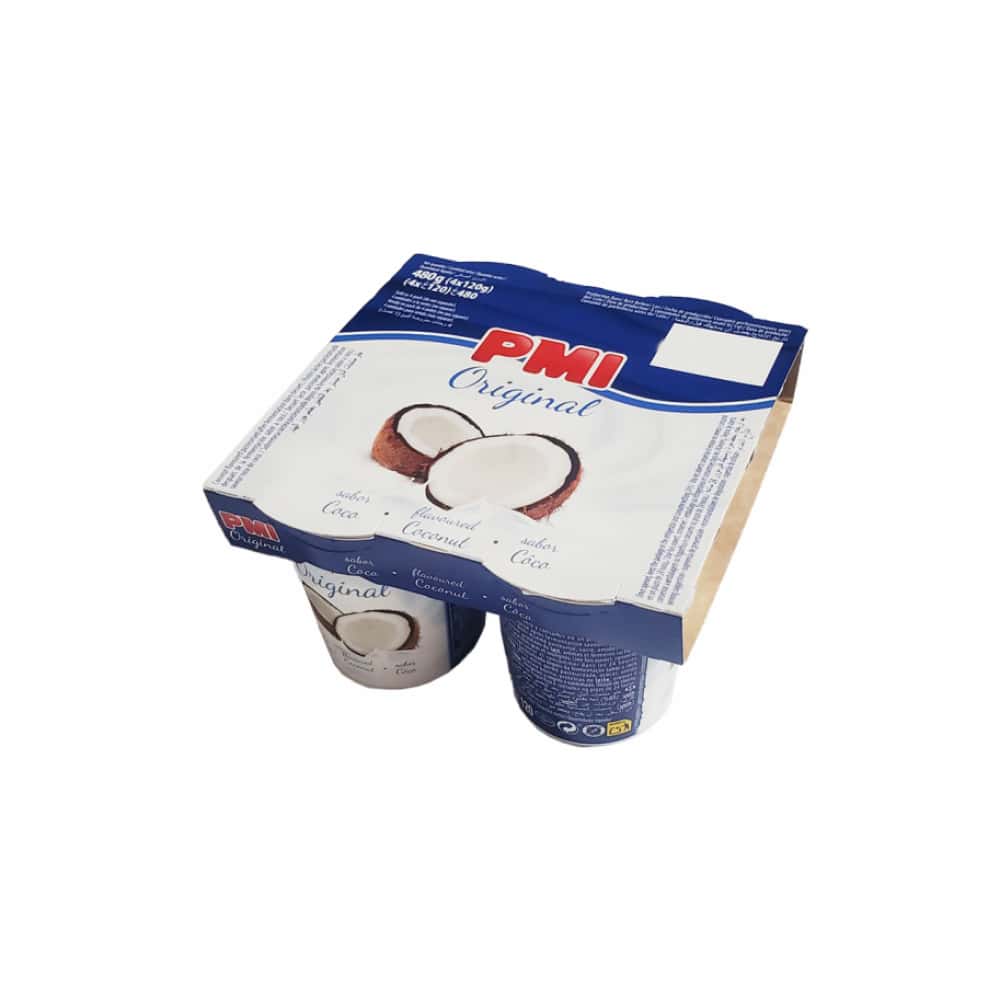 Yogurt sabor coco Original PMI (4 x 120 g / 4.23 oz) - Miniatura 2