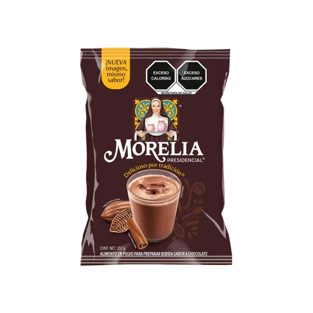Alimento en polvo para preparar bebidas sabor a chocolate Morelia Presidencial (357 g / 12.59 oz) - Miniatura 1