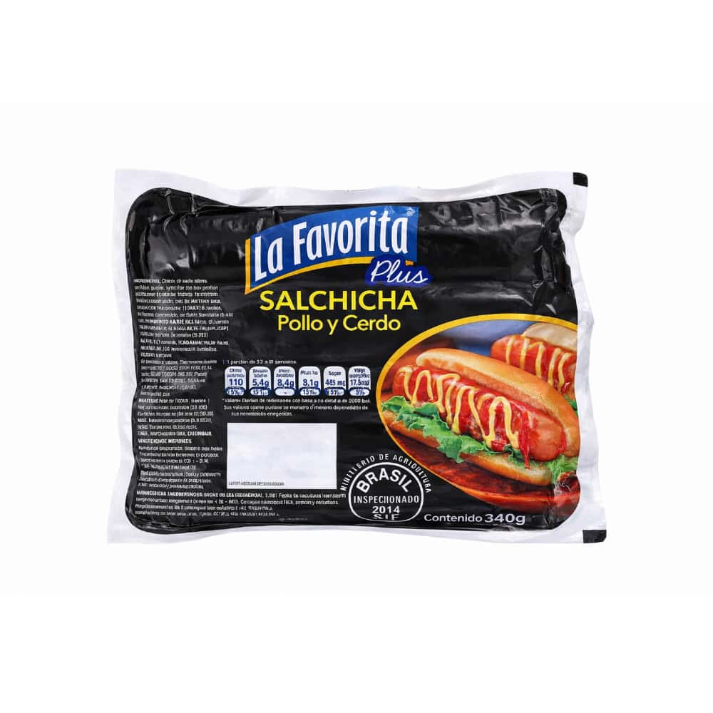 Salchichas de pollo y cerdo La Favorita (340 g / 12 oz) - Miniatura 1