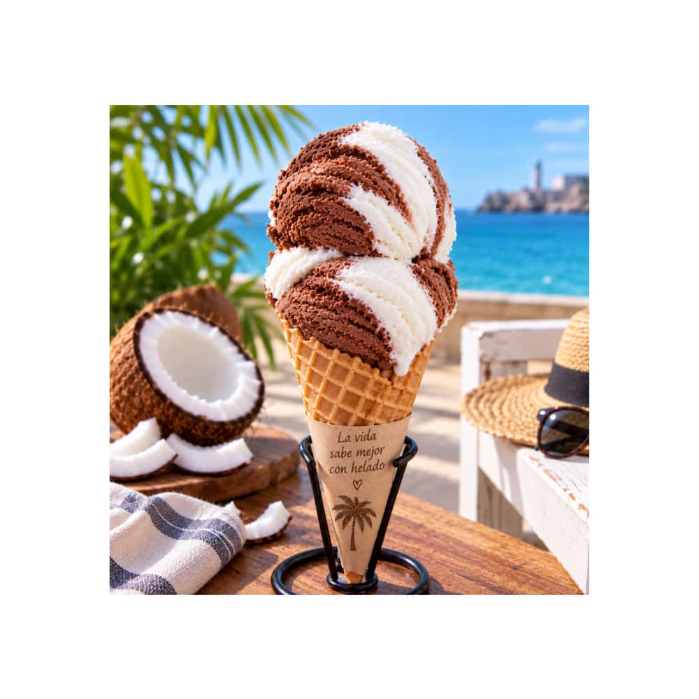 Helado doble crema sabor chocolate y coco Alask (4 L) - Miniatura 4