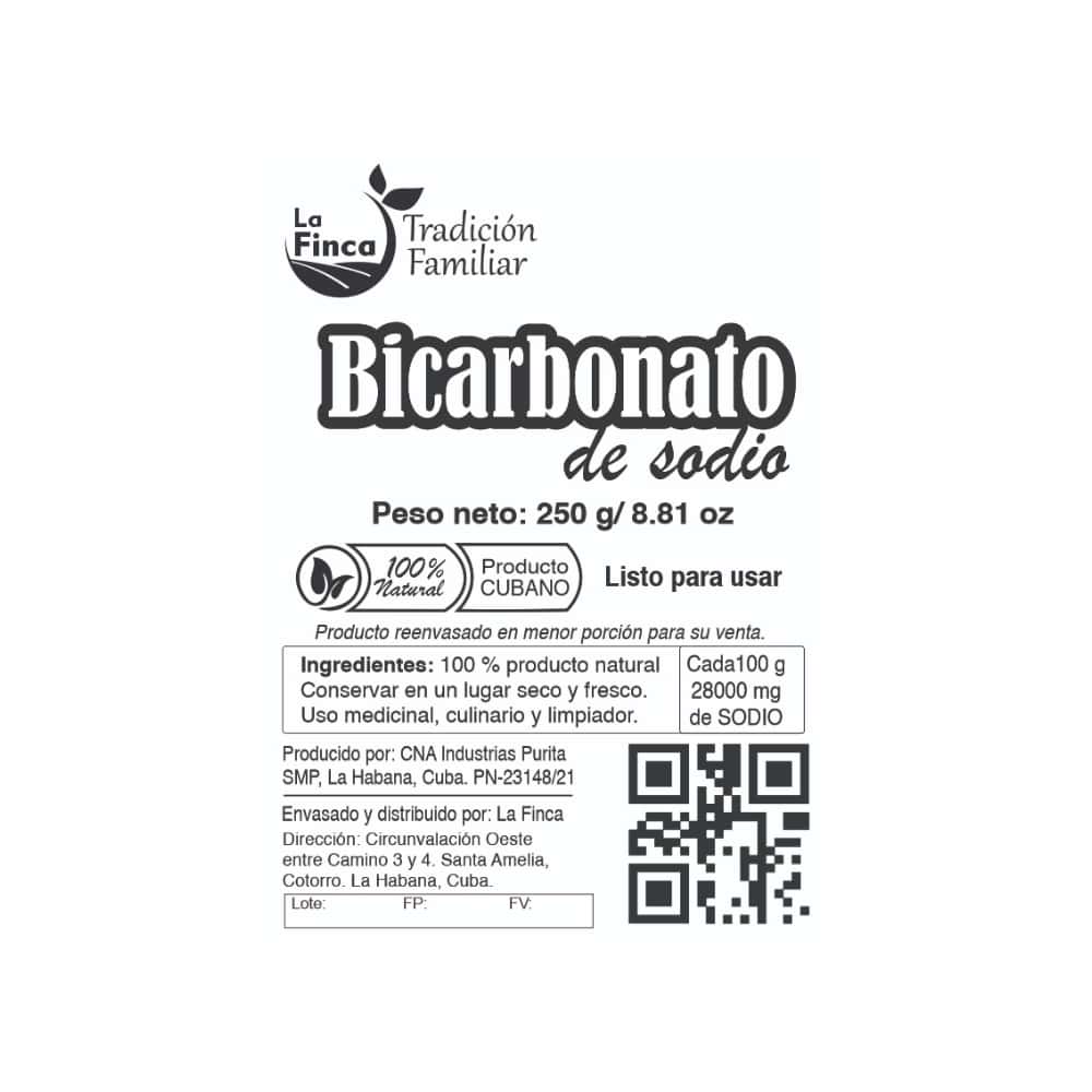 Bicarbonato de sodio La Finca (250 g / 8.81 oz) - Miniatura 2
