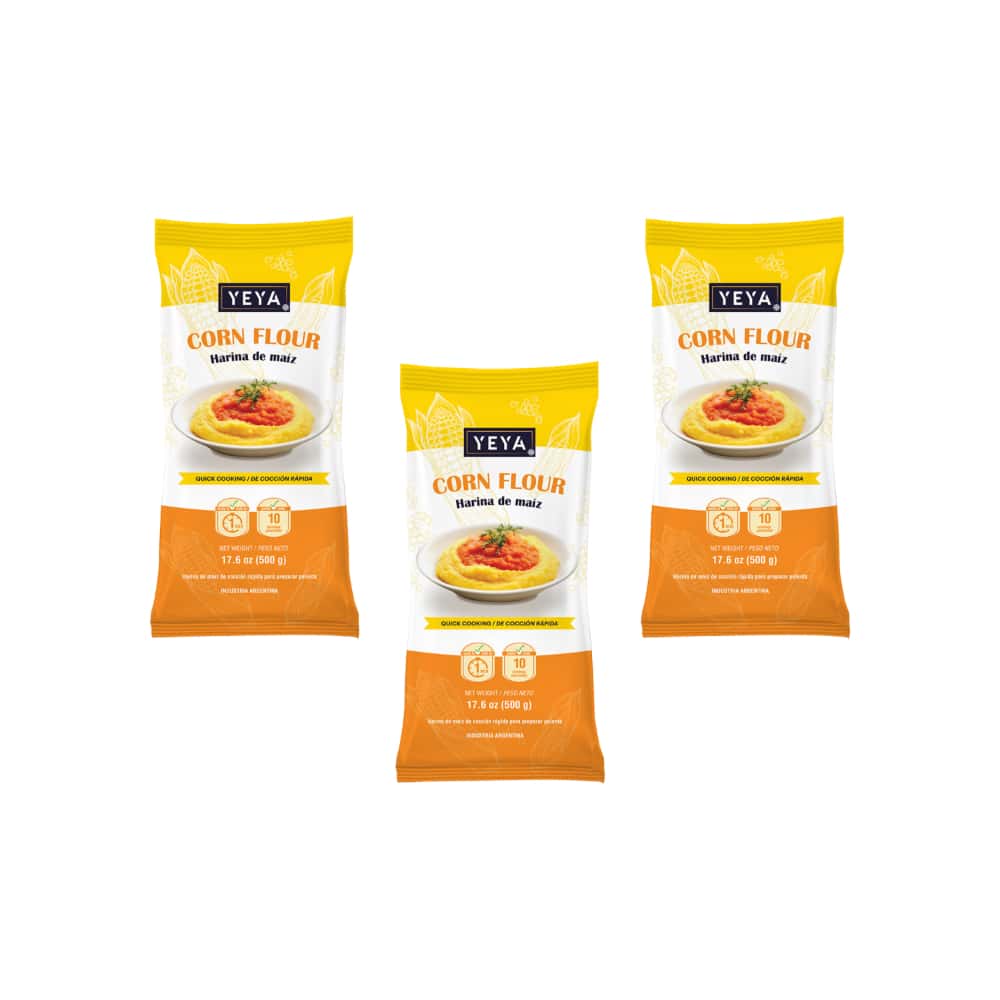 Harina de maíz YEYA (3 x 500 g / 1.1 lb) - Miniatura 1