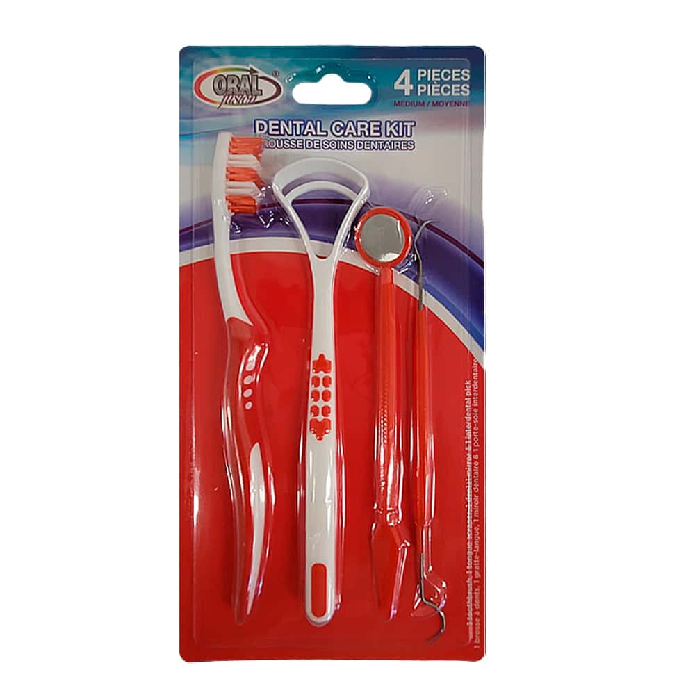 Kit de cuidado dental de 4 piezas de dureza media Oral Fusion - Miniatura 1