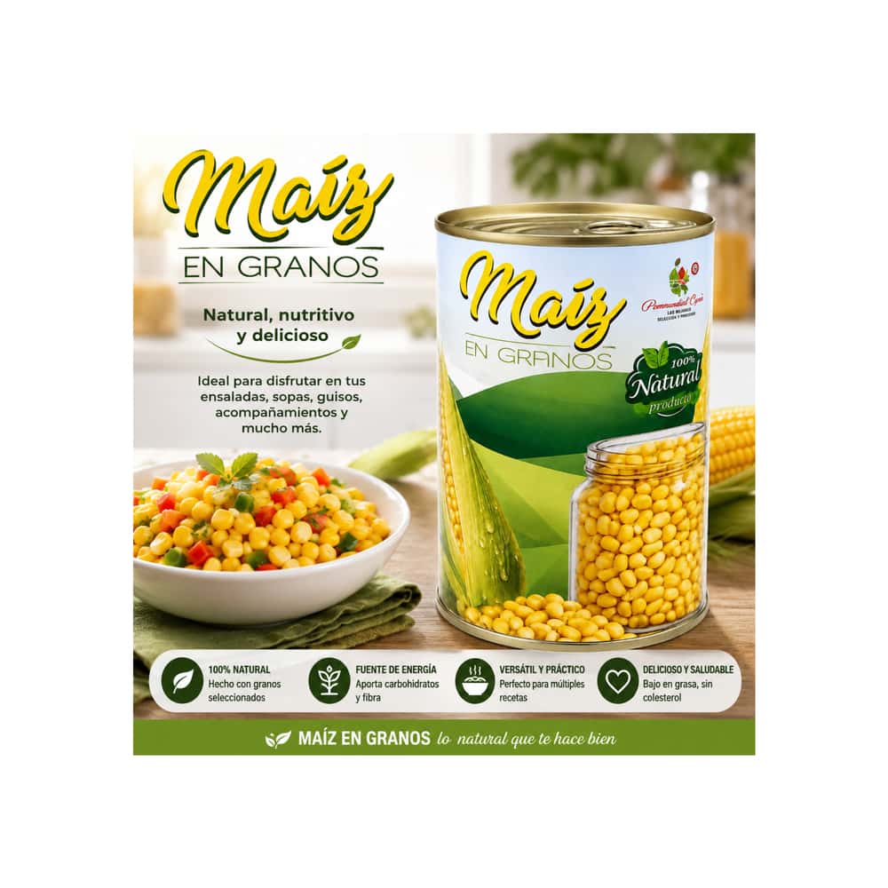 Maiz dulce en grano Placeres del campo (460 g / 1.01 lb) - Miniatura 3