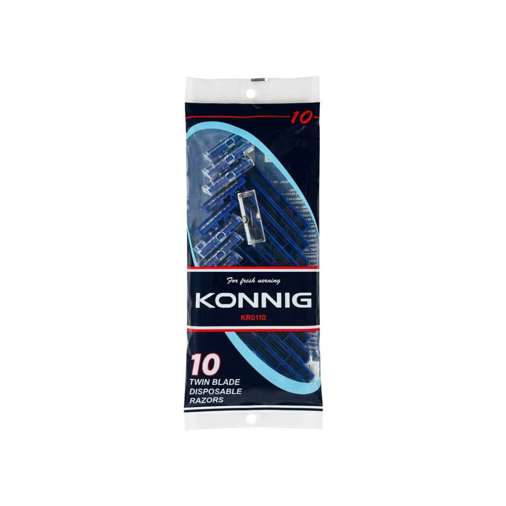 Máquinas de afeitar desechables con doble hoja Konnig KR0110 (10 U) - Miniatura 1