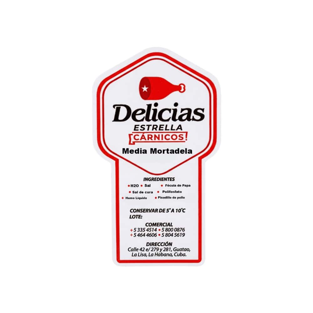 Media mortadela Delicias Estrella (620 g / 1.36 lb) - Miniatura 2