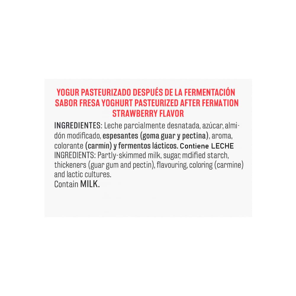 Yogurt pasteurizado sabor fresa Vima Foods (4 x 100 g / 3.53 oz) - Miniatura 2