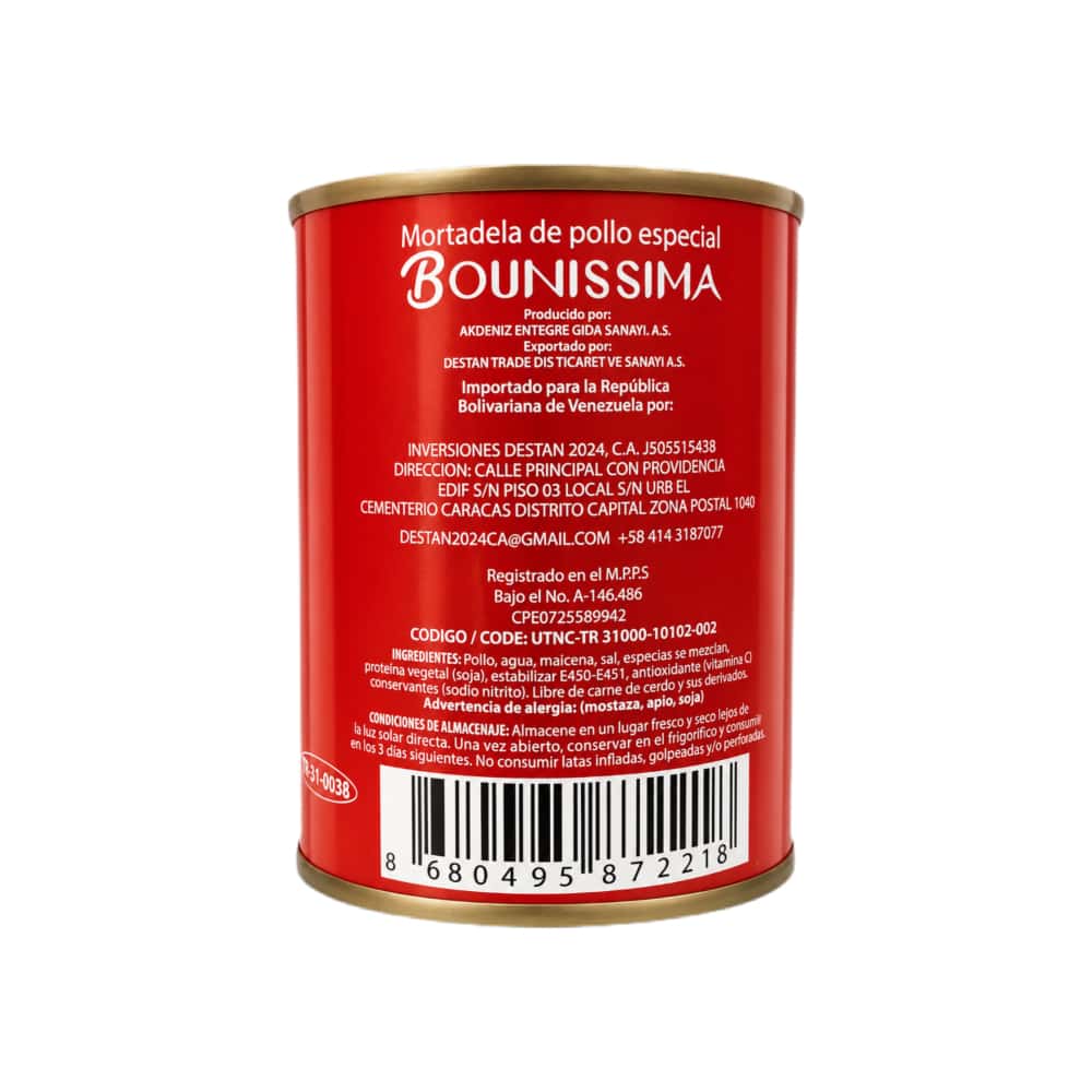 Mortadela de pollo especial Bounissima (8 x 340 g / 11.99 oz) - Miniatura 3