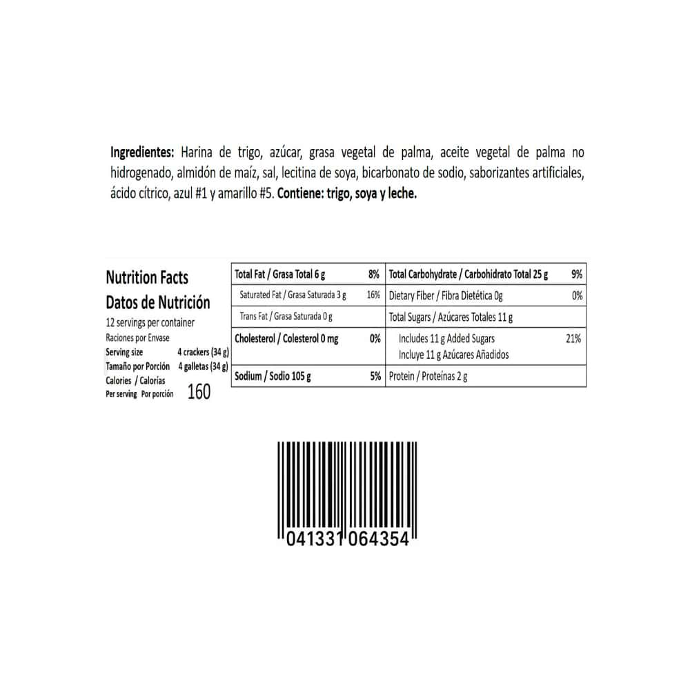 Galletas rellenas con crema sabor a limón Carnaval Goya (403 g / 14.2 oz) - Miniatura 3