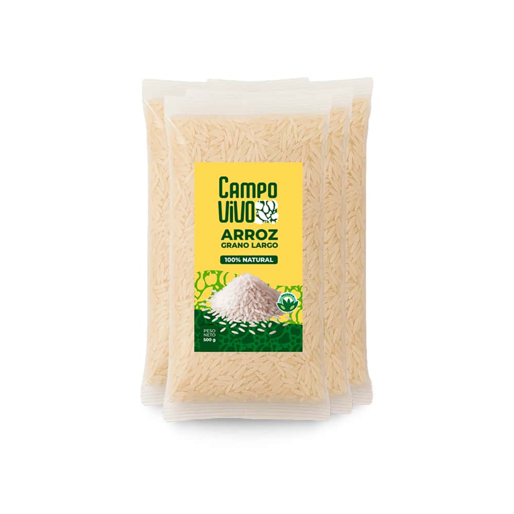 Arroz de grano largo Campo Vivo (4 x 500 g / 1.1 lb) - Miniatura 1