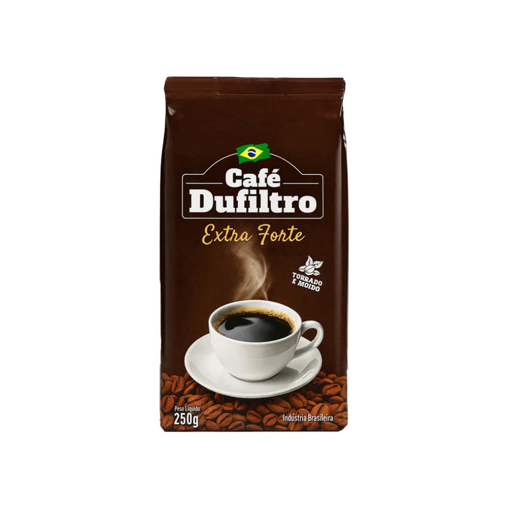 Café tostado y molido extra fuerte Dufiltro (250 g / 8.8 oz) - Miniatura 1