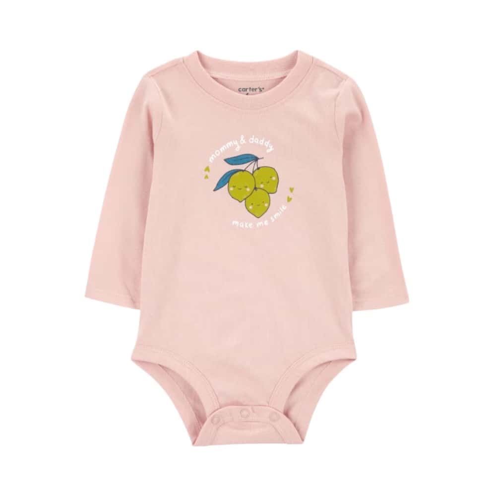 Body de manga larga baby lemons mommy & daddy Carter's (Talla-18 meses) - Miniatura 1
