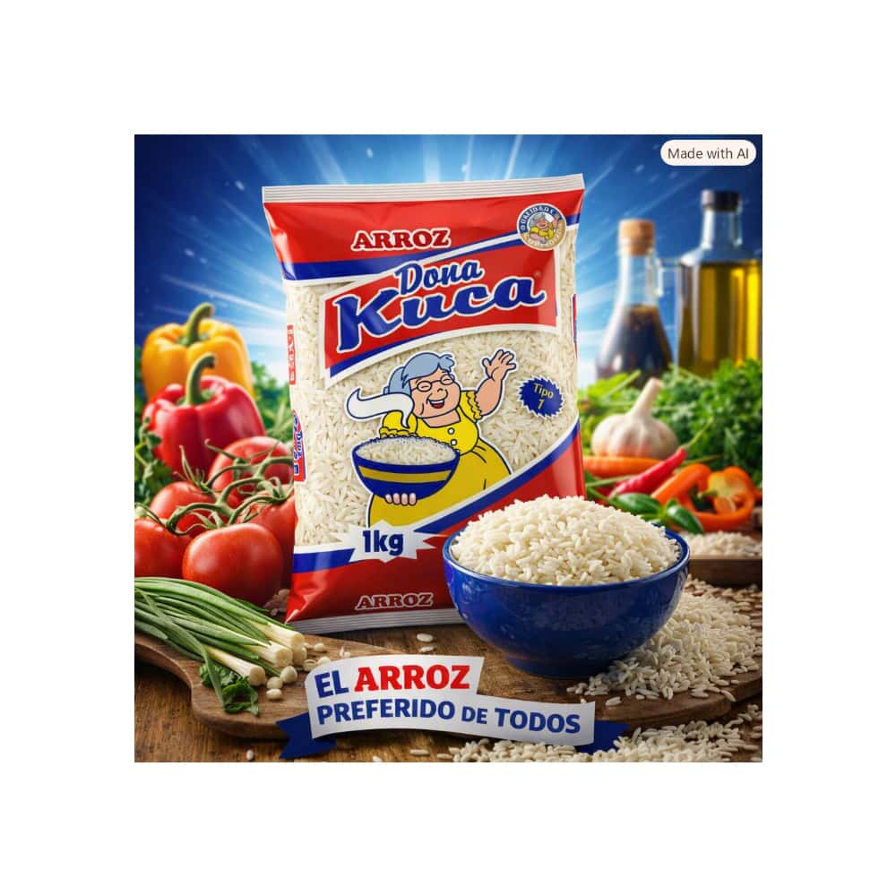 Arroz blanco de grano largo tipo 1 Doña Kuca (1 kg / 2.2 lb) - Miniatura 3