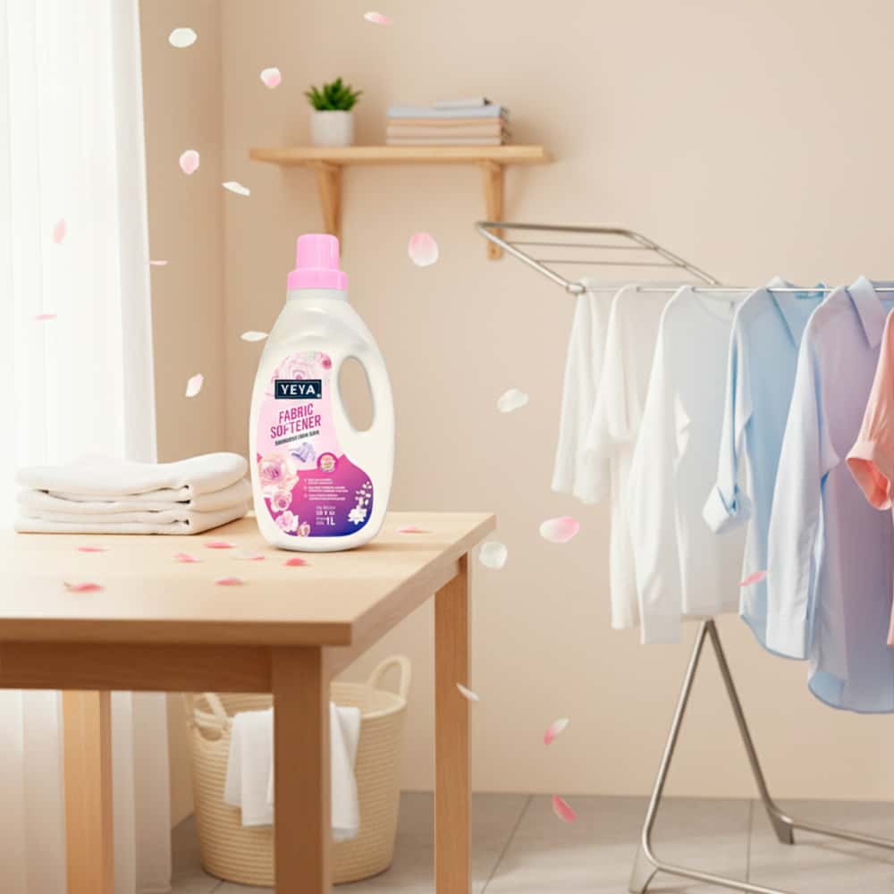 Suavizante para ropa con aroma a rosa YEYA (4 x 1 L) - Miniatura 2
