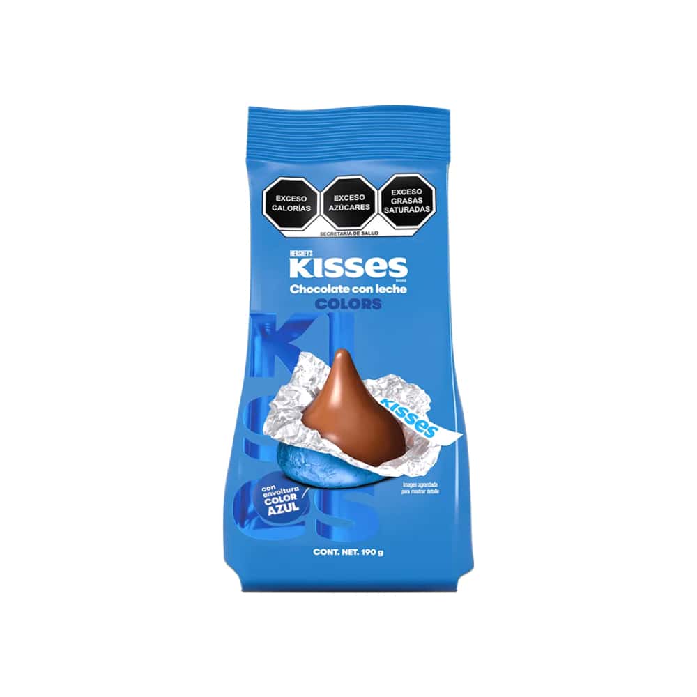 Chocolate con leche fiesta azul marino Kisses Hershey's (190 g / 6.7 oz) - Miniatura 1