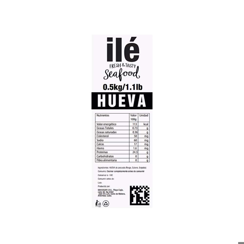 Hueva de pescado de pargo cubera Ilé (2 x 500 g / 1.1 lb) - Miniatura 2