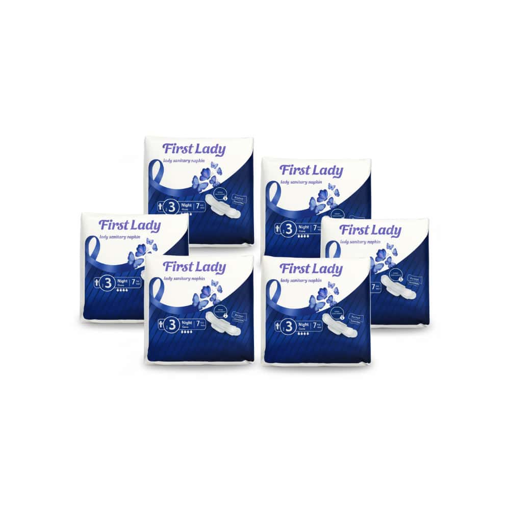 Toallas sanitarias nocturnas First Lady (6 x 7 U) - Miniatura 1