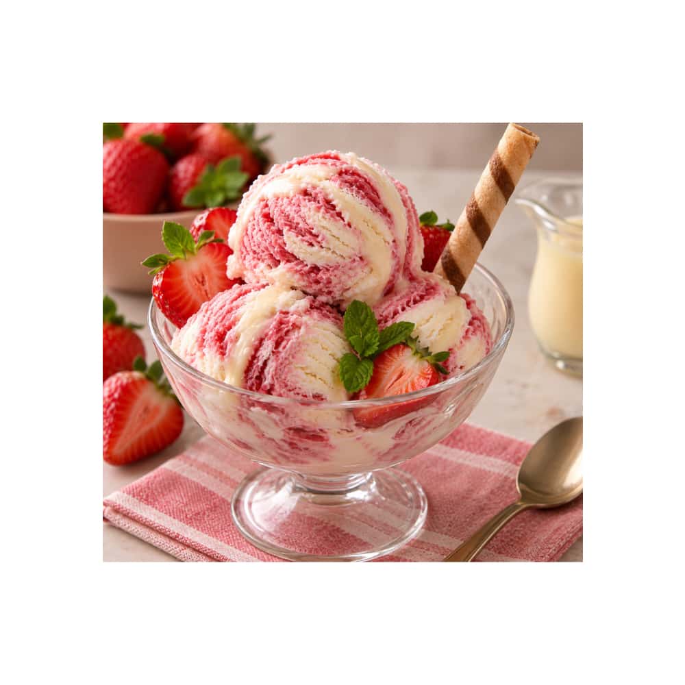 Helado doble crema sabor fresa y leche condensada Alask (4 L) - Miniatura 3