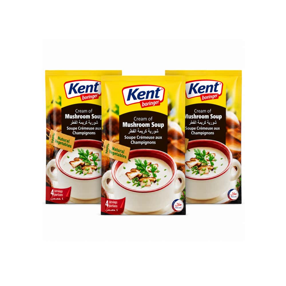 Sopa cremosa de champiñón Kent boringer (3 x 68 g / 2.4 oz) - Miniatura 1
