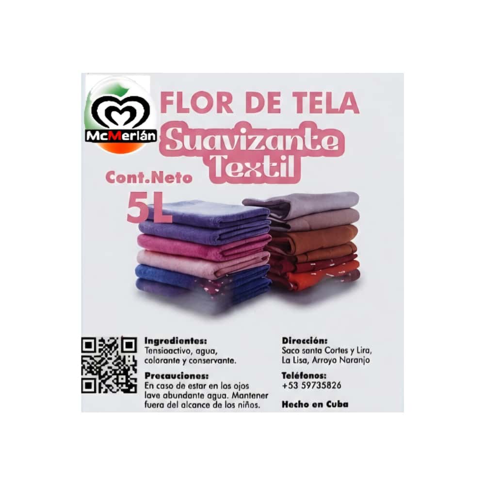 Suavizante textil Flor de Tela McMerlán (5 L) - Miniatura 2