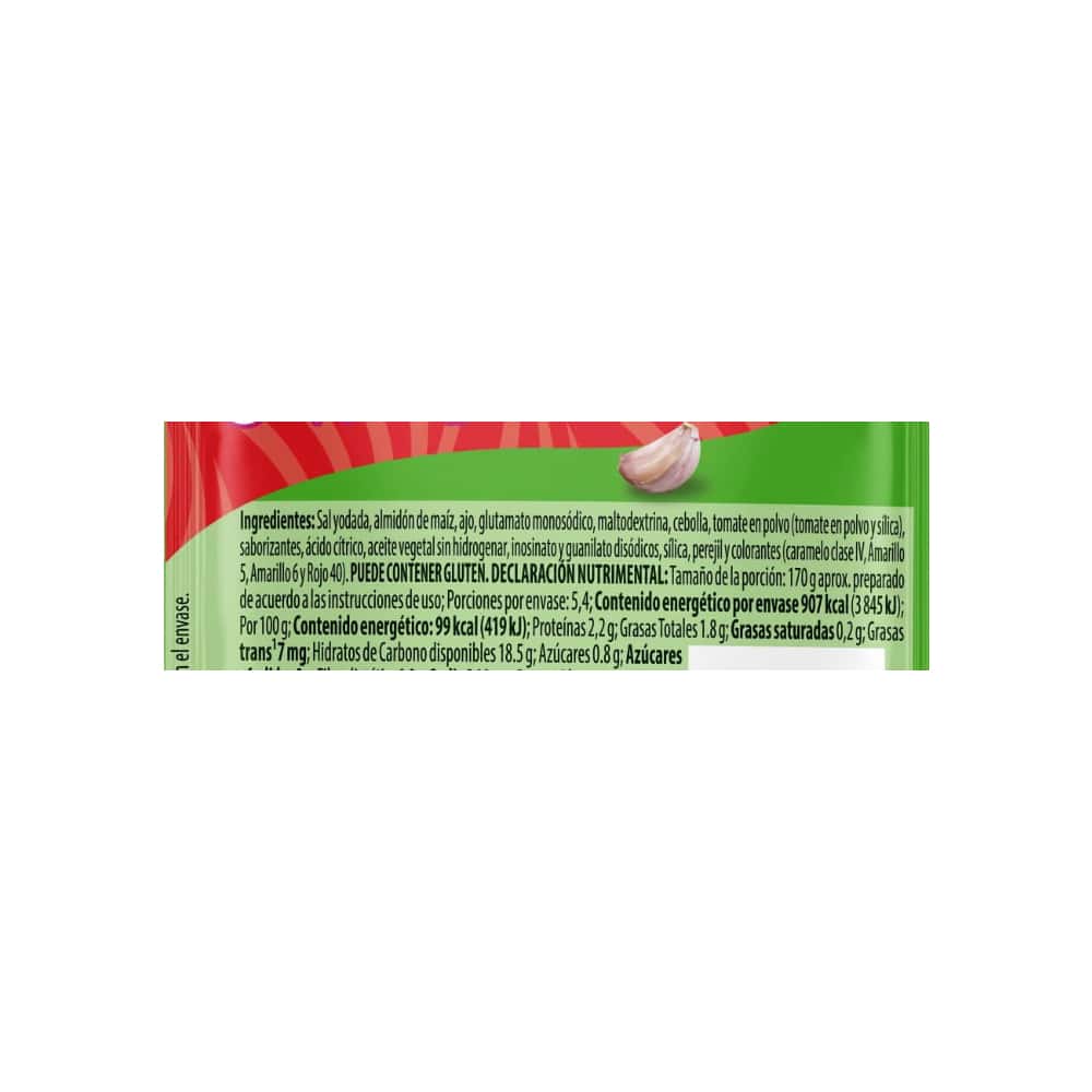 Sazonador para arroz rojo Knorr (17 g) - Miniatura 3