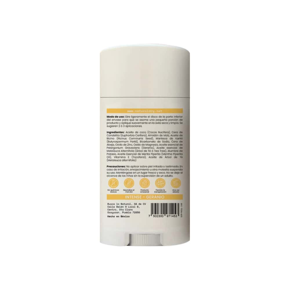 Desodorante corporal natural en barra para adolescentes aroma a menta y geranio NaturalDry (50 g / 1.76 oz) - Miniatura 2