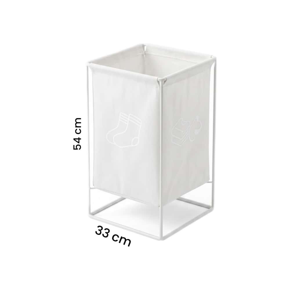 Cesto para almacenar ropa sucia color blanco YH - Miniatura 2