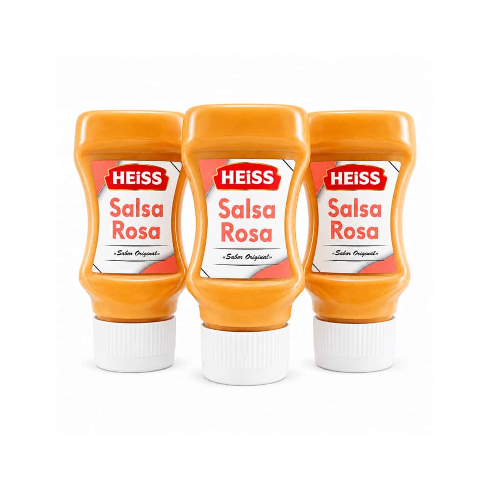 Salsa rosa sabor original Heiss (3 x 260 g / 9 oz) - Miniatura 1