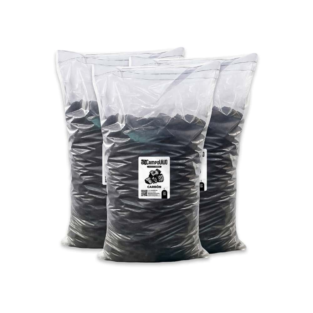 Carbón vegetal Campo Vivo (3 x 10 kg / 22 lb) - Miniatura 1