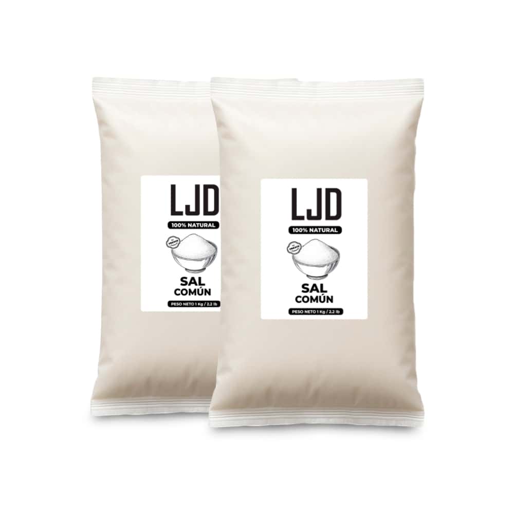 Sal común LJD (2 x 1 kg / 2.2 lb) - Miniatura 1