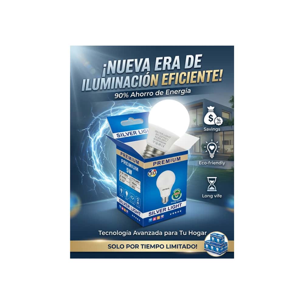 Bombilla LED Premium 5W Silver Light - Miniatura 5