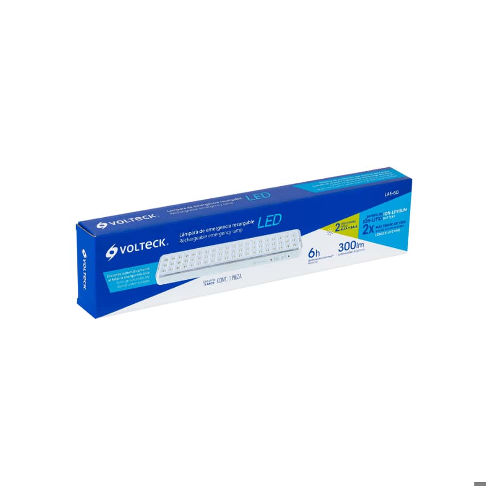 Lámpara LED recargable de emergencia Volteck 43008 - Miniatura 3