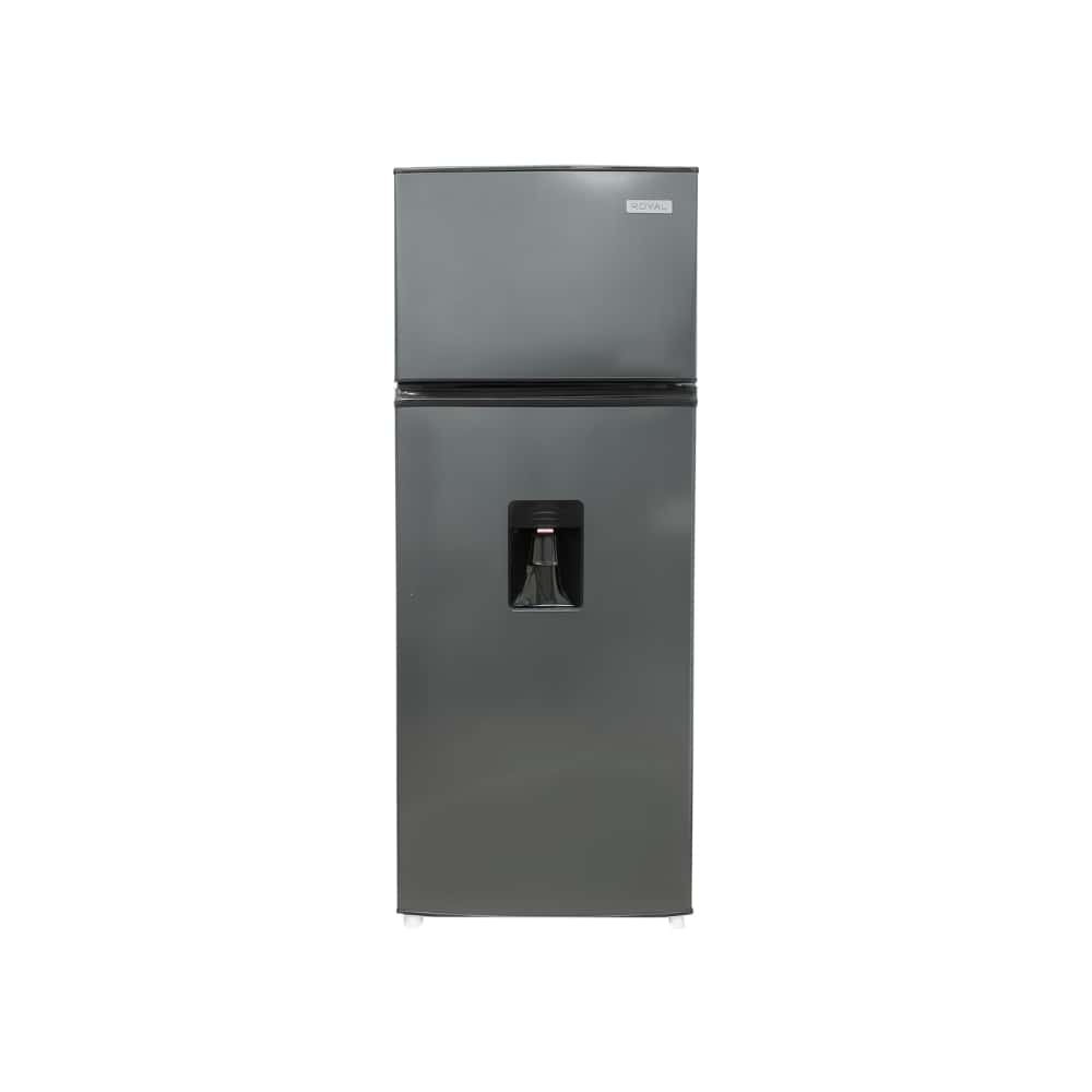Refrigerador (240 L / 8,5 pies³) de 2 puertas con dispensador de agua, color negro y gris oscuro – Royal RF85S - Miniatura 1