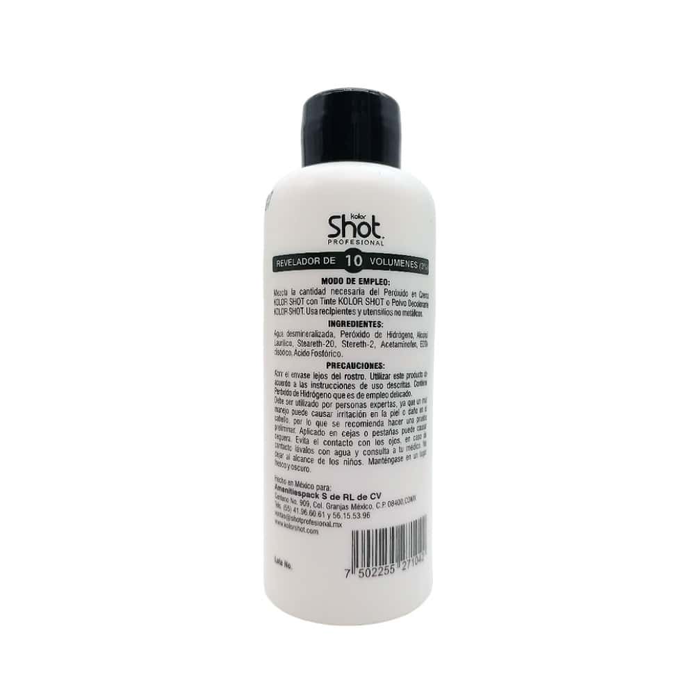 Peróxido en crema 10 vol. al 3% Kolor Shot (135 ml) - Miniatura 4