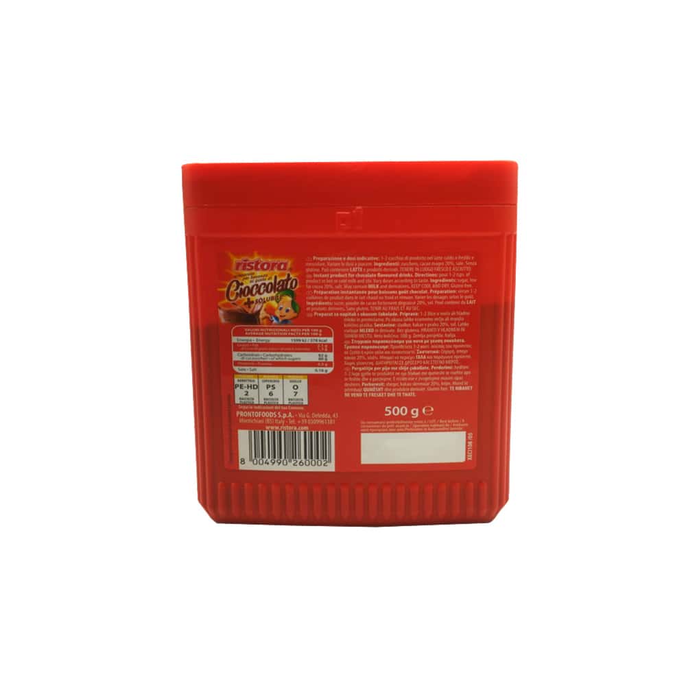 Chocolate en polvo Ristora (500 g / 1.1 lb) - Miniatura 2