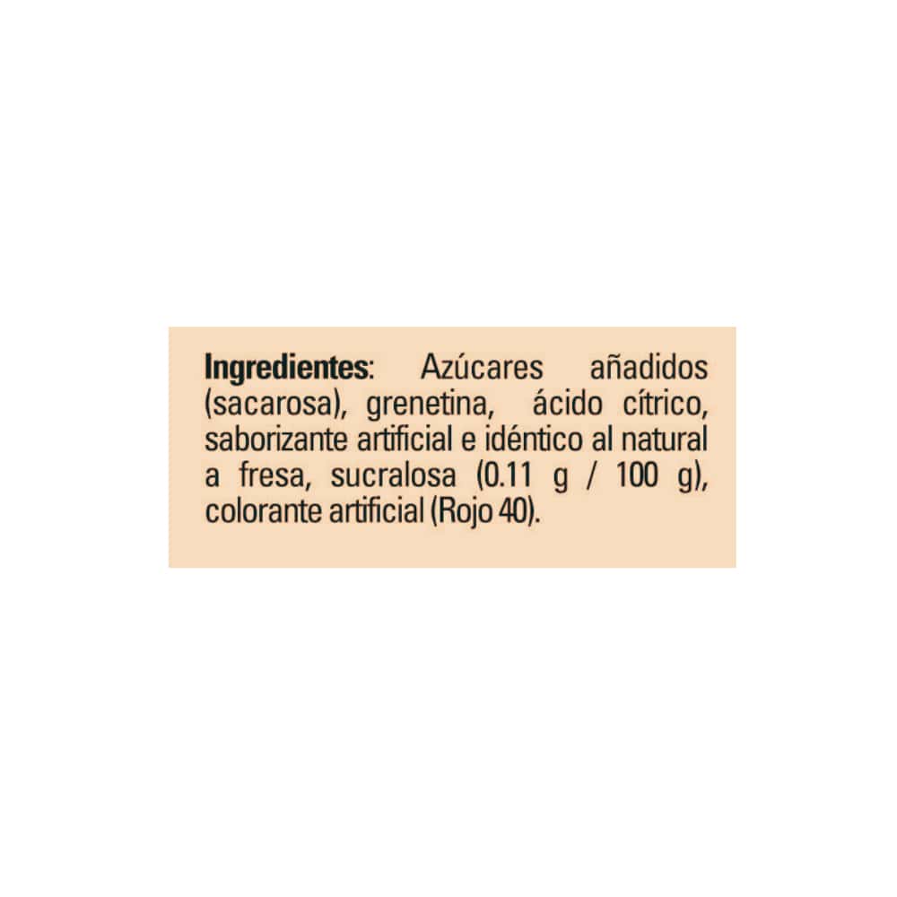 Gelatina de fresa Aurrera (120 g / 4.2 oz) - Miniatura 2