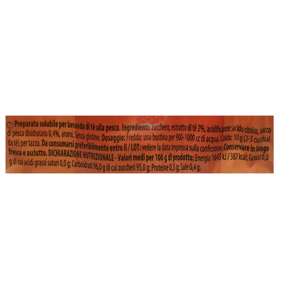 Té instantáneo sabor melocotón Ristora (90 g / 3.17 oz) - Miniatura 3