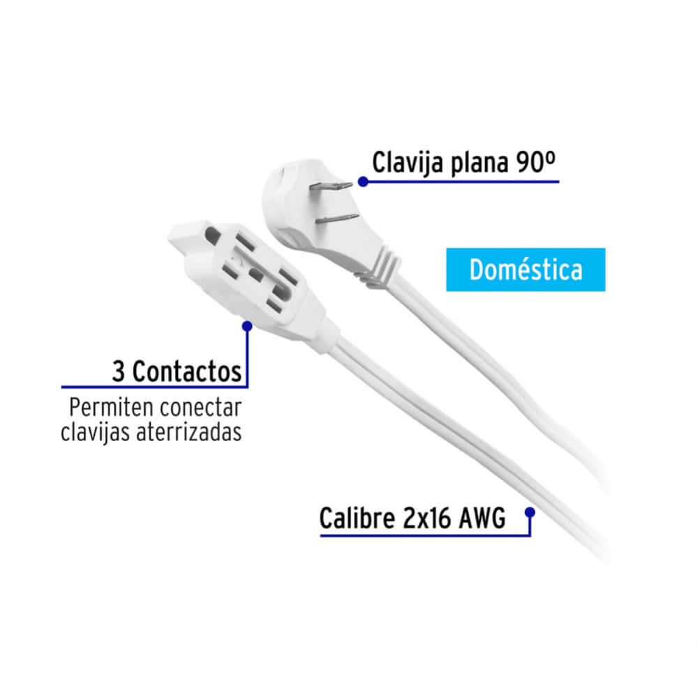 Extensión eléctrica de 4 m Volteck 48012 - Miniatura 2