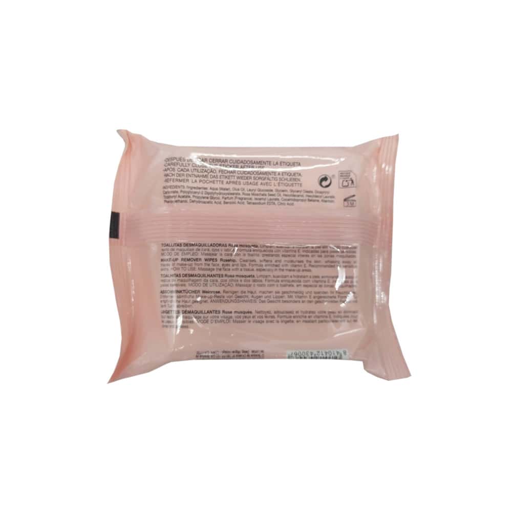 Toallitas desmaquilladoras con Rosa Mosqueta Babaria (25 U) - Miniatura 2