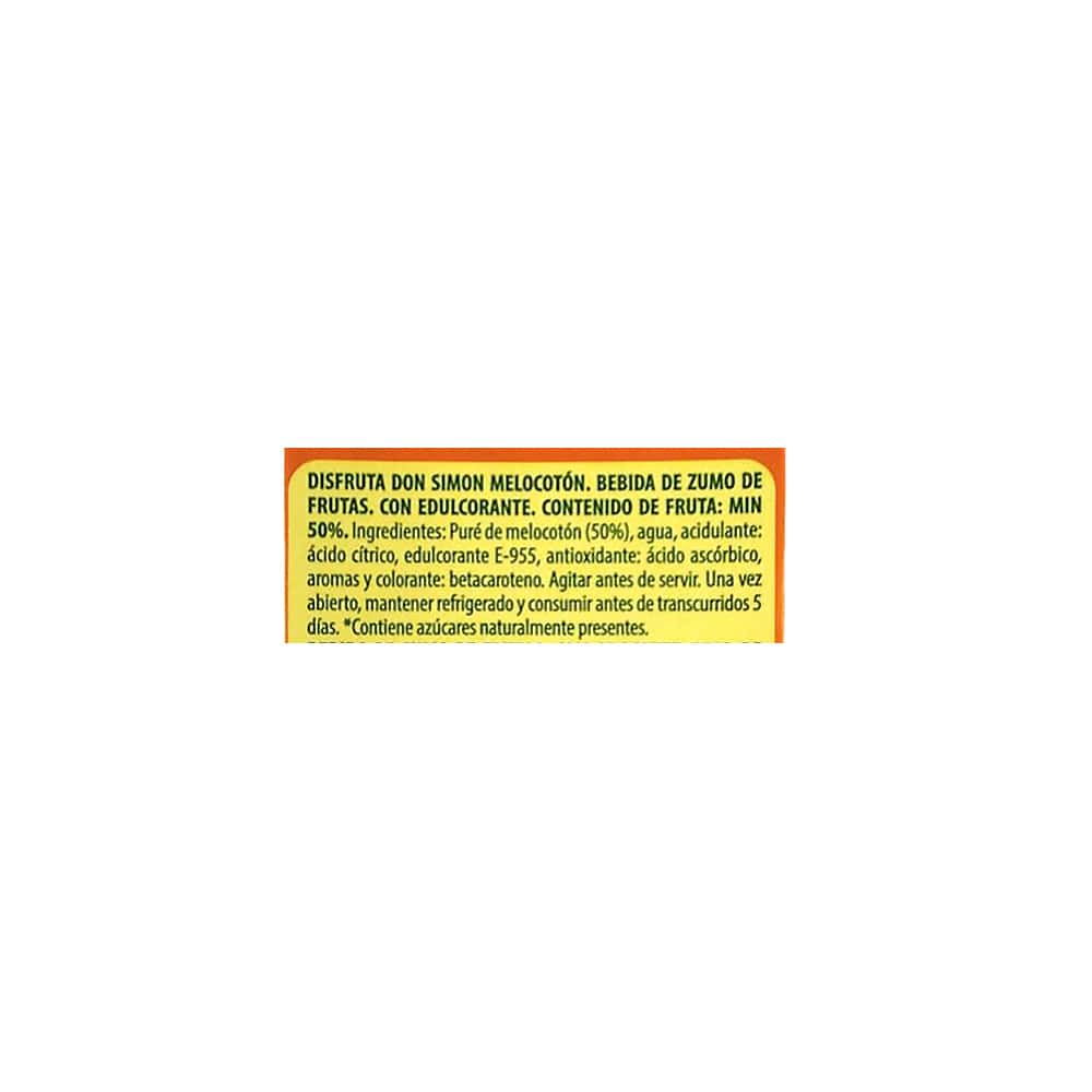 Jugo de melocotón Don Simon (1 L) - Miniatura 4