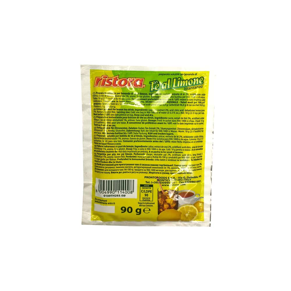 Té instantáneo sabor limón Ristora (90 g / 3.17 oz) - Miniatura 2