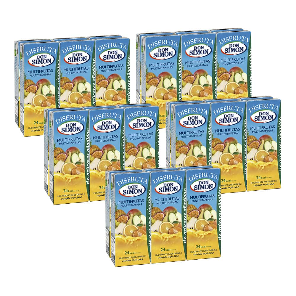 Zumo - jugo - multifrutas multivitaminas Disfruta Don Simon (30 x 200 ml) - Miniatura 1