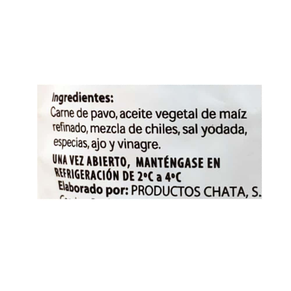 Carne 100% de pavo condimentada Chilorio Chata (215 g / 7.58 oz) - Miniatura 3