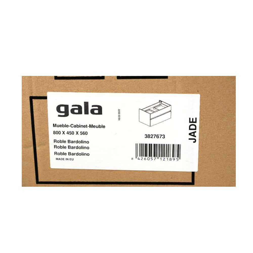 Mueble color roble bardolino 80 cm (2 cajones) Gala Jade G7900073 - Miniatura 4