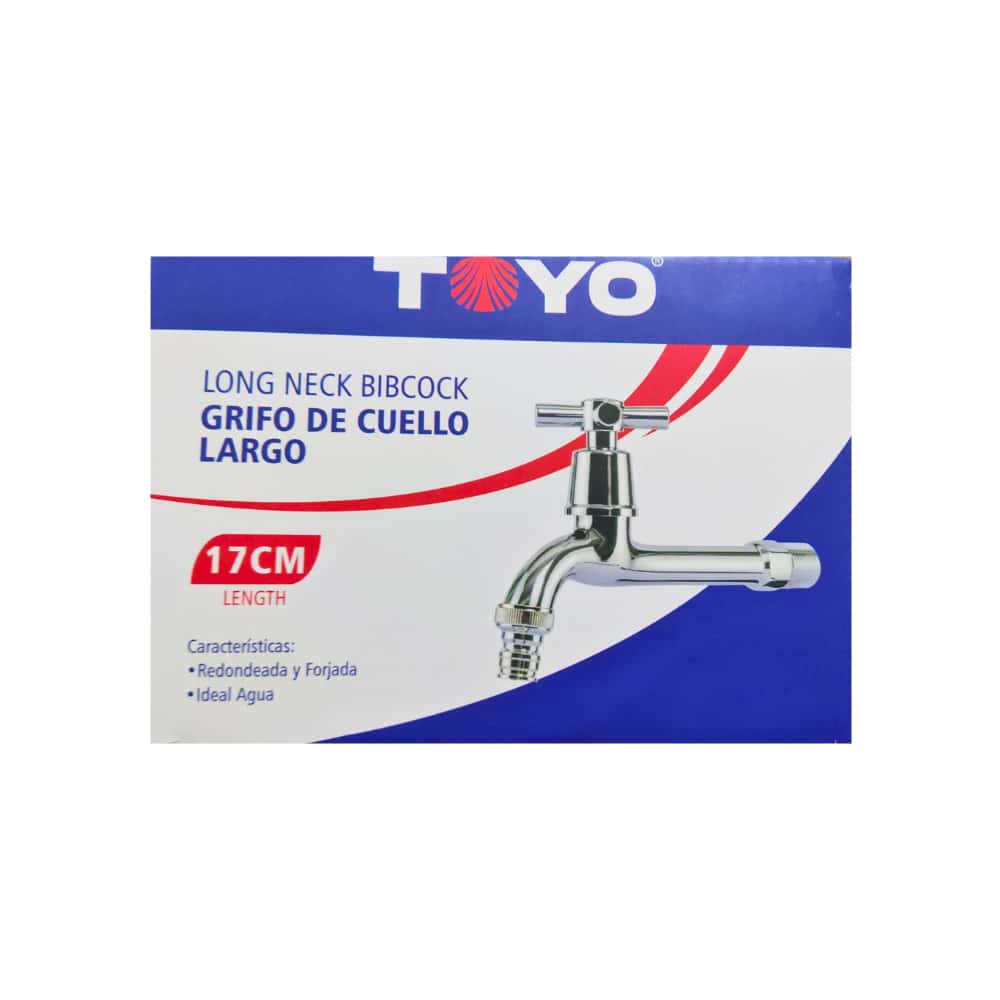 Grifo de cuello largo para fregadero Toyo - 1/2 pulgadas - Miniatura 2