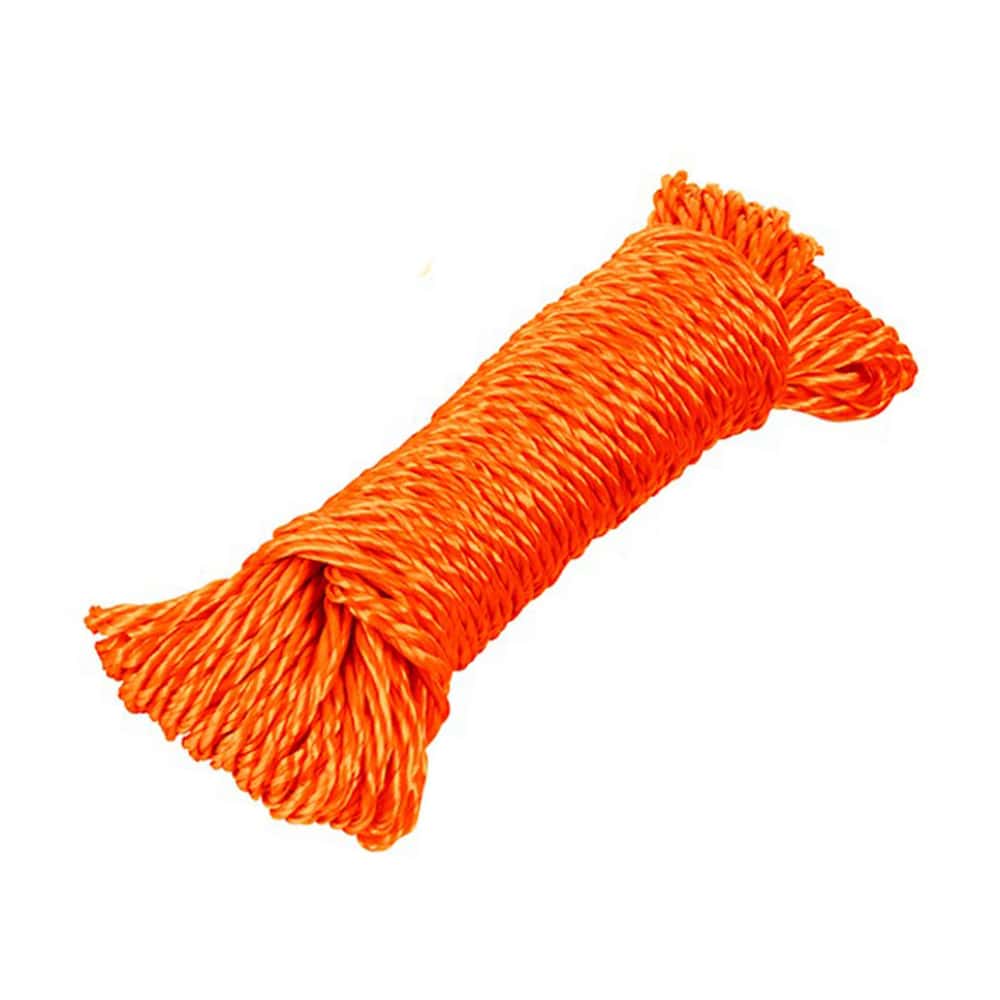 Lazo para tendedero de 10 m de largo color naranja Klintek - Miniatura 1