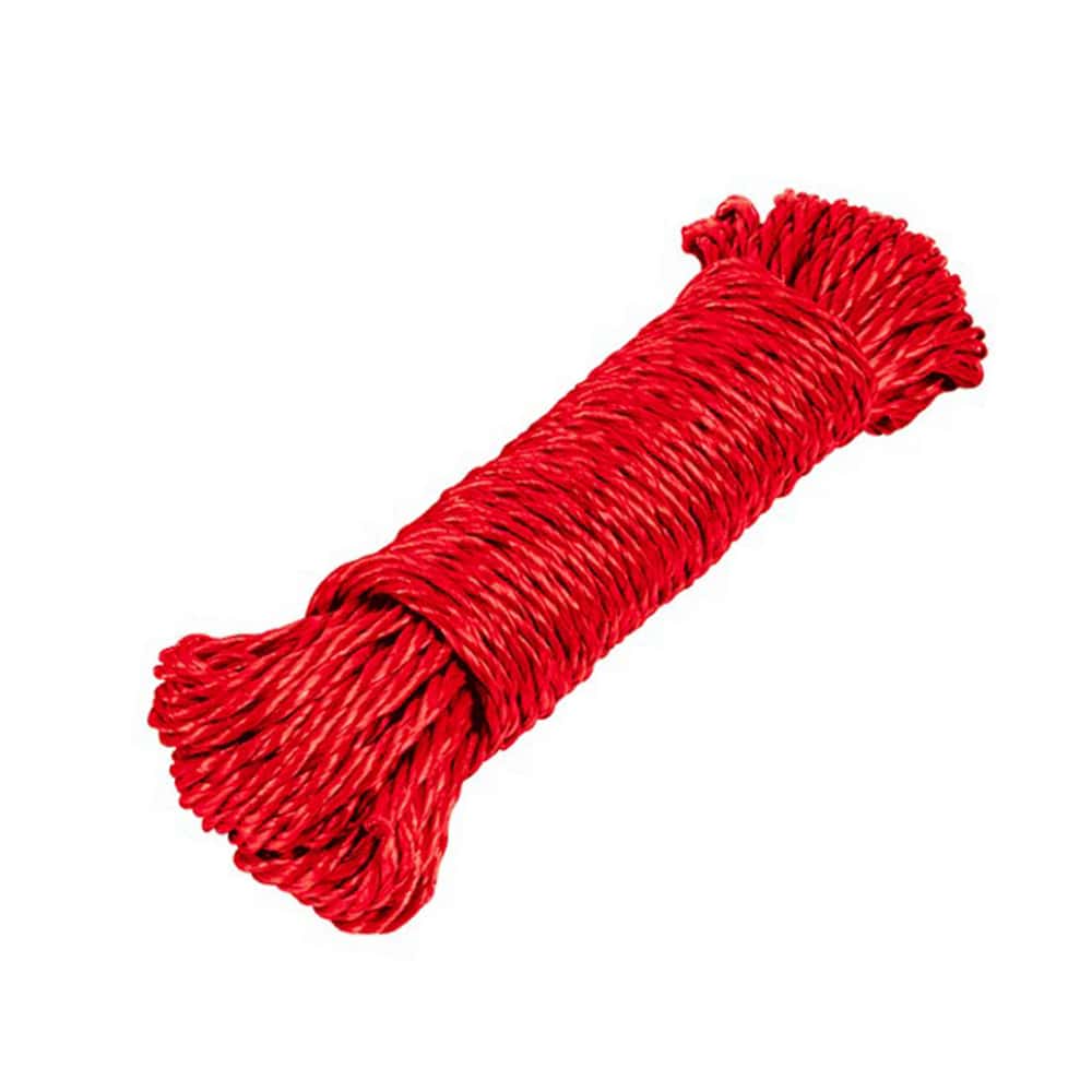 Lazo para tendedero de 15 m de largo color rojo Klintek 55947 - Miniatura 1